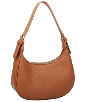 Pebble Textured Shoulder Bag Hobo ND132 TAN